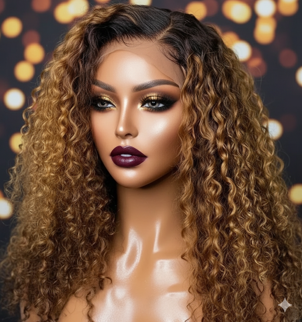 LACE FRONT WIG kinky Curly 5x5