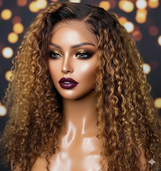 LACE FRONT WIG kinky Curly 5x5